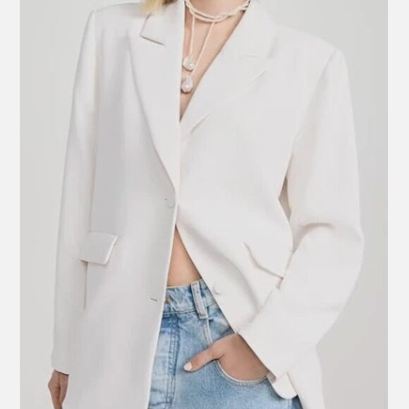 Good American Jackets & Blazers - Good American Tuxedo Blazer White Size L